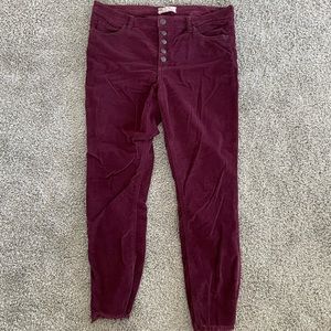 Free people corduroy jeans size 30